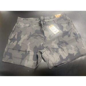 prAna NEW Women's Halle Plus Shorts Charcoal Camouflage Size‎ 22W